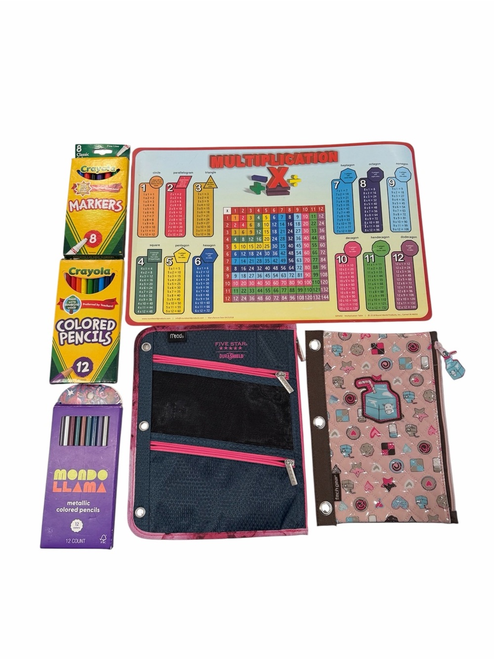 Multiplication Table Mat, Pencil pouches & more